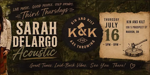 Sarah Delargo Acoustic | Kin and Kilt