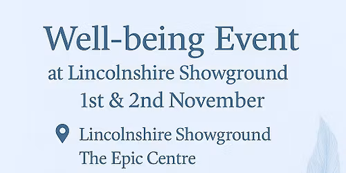 Lincolnshire well-being Event