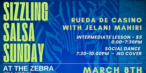 Sizzling Salsa Sunday at the Zebra - Rueda de Casino with Jelani