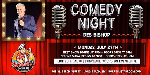 Des Bishop Comedy Night @Borrelli's Taproom