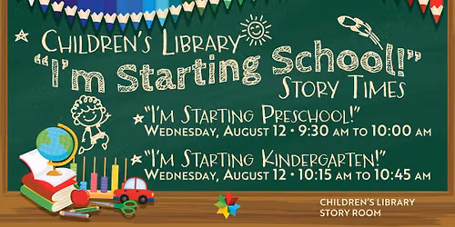 "I'm Starting School" Story Times