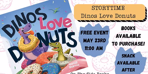 On The Side Books: Dinos Love Donuts Storytime