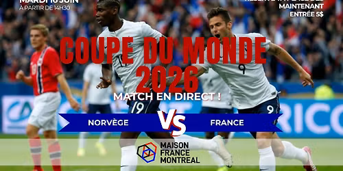 NORV\u00c8GE vs FRANCE - FIFA WORLD CUP 2026