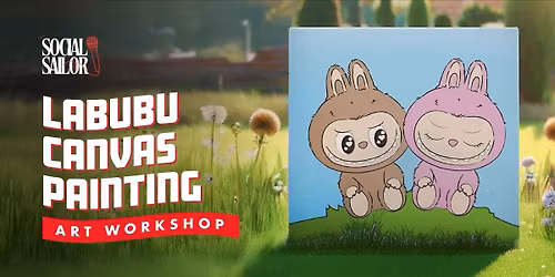 Labubu canvas painting - Delhi