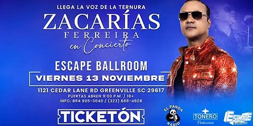 ZACARIAS FERREIRA EN GREENVILLE