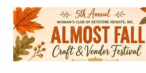 5th Annual Woman's Club Almost Fall Craft & Vendor Festival 