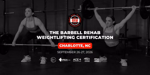 Charlotte, NC | Barbell Rehab Weightlifting Certification