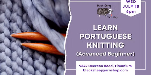 Learn Portuguese Knitting (Advanced Beginner)