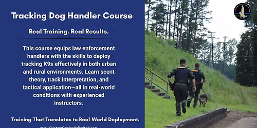 Tracking Dog Handler Course