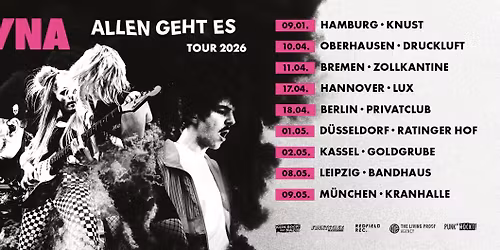 TYNA + Special Guest | ALLEN GEHT ES Tour 2026 | Oberhausen
