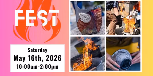 ClaySpace Ceramic Arts Center Annual Spring Raku Fest