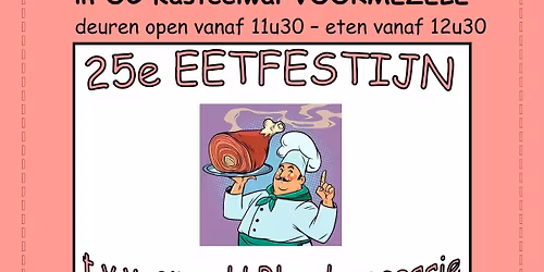 Eetfestijn t.v.v. onze H. Bloedprocessie