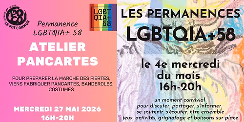 Permanence LGBTQIA+ 58 ATELIER PANCARTES