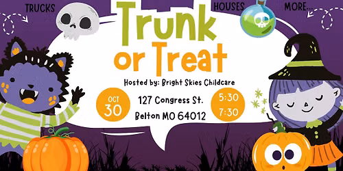 Bright Skies Childcare: Trunk or Treat Event 2026