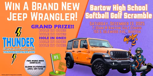2025 Bartow HS Softball Golf Scramble Fundraiser!