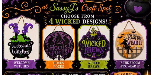 Witches Night Out, Oct. 3rd, SassyJ's Craft Spot 