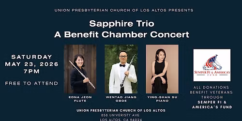 Sapphire Trio - A Benefit Chamber Concert