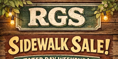 Tater Day Sidewalk Sale at RGS \ud83e\udd54\ud83c\udf60