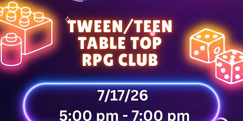 Tween\/Teen Table Top RPG Club
