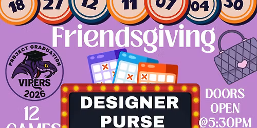 Friendsgiving Purse BINGO