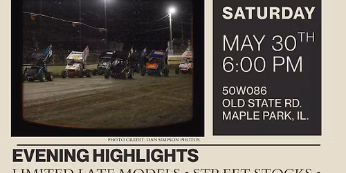 Saturday Night Racing w\/ IRA Lightning Sprints