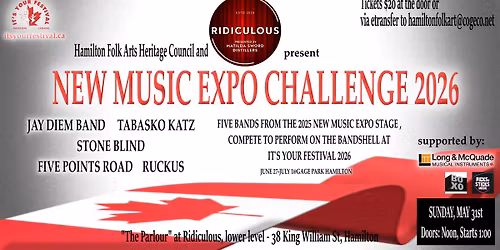 It's Your Festival's NEW MUSIC EXPO CHALLENGE 2026