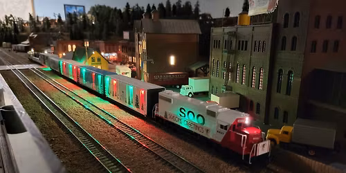 Holiday Trains After Dark