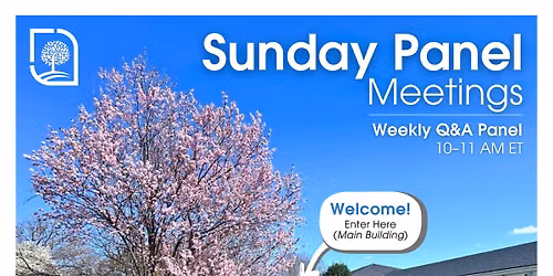 Sunday Panel Meetings - Weekly Q&A Panel
