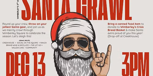 Wimberley's 3rd Annual SANTA CRAWL | 3pm Central