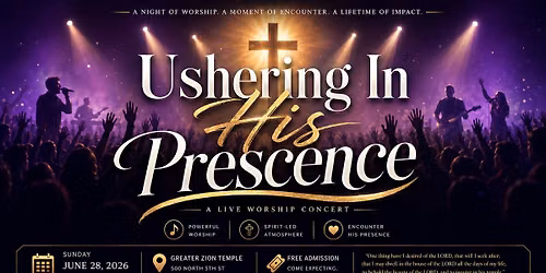 Ushering In His Presence 2026