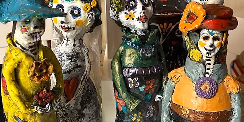Day of the Dead Sculptures with Awilda \/ Air Dry Fiber Clay)