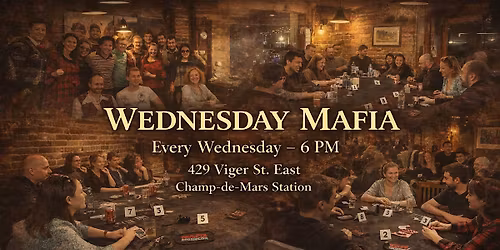 Wednesday Mafia - Strategic Social Game Night (Werewolf Style)