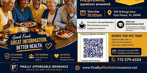 Free Educational Medicare Breakfast New to Medicare or Just have Questions