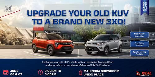 Upgrade your old KUV to a brand new 3XO
