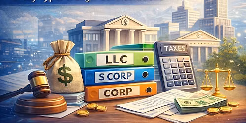 Monthly Education Series: Make Your Tax Status Work for You: Entity Types & Legal Considerations