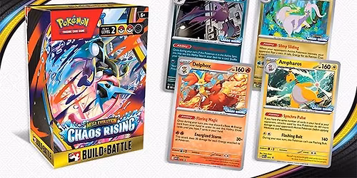 Pokemon TCG Mega Evolution Chaos Rising Pre Release Events!