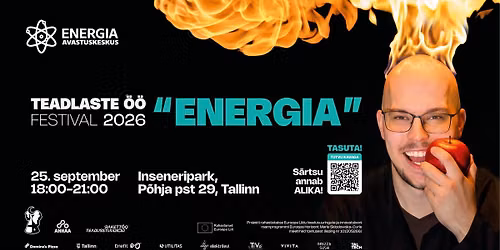 Teadlaste \u00d6\u00d6 festival 2026 \u201eEnergia\u201c Tallinna Inseneripargis