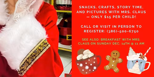 Cocoa with Mrs. Claus @ Native Home Marketplace!