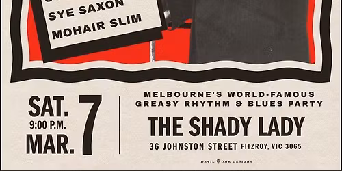 BACON FAT *Sat 7 March* special guests: Diddy Wah and Andrew Lindsay