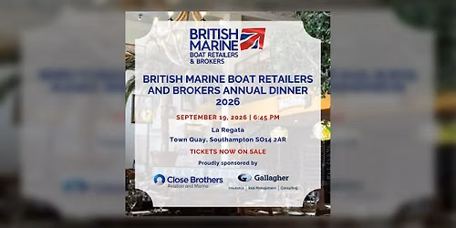 British Marine Boat Retailers & Brokers Annual Dinner 2026