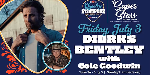 Dierks Bentley with Cole Goodwin at the Greeley Stampede