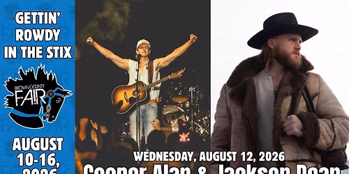 Co-Headliners: Cooper Alan and Jackson Dean