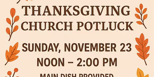 Church Thanksgiving Potluck