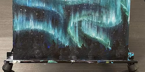 Northern Nights acrylic workshop at The Vineyard at Hershey