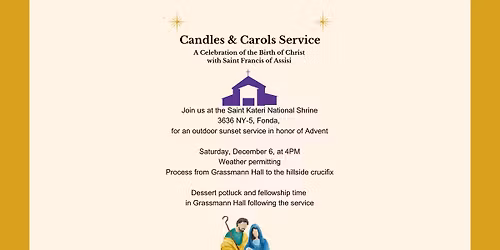 Candles & Carols at Saint Kateri Shrine, Fonda
