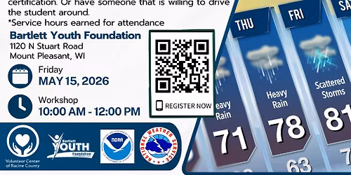 Youth Weather Spotting Workshop \u2013 Become a Certified Severe Weather Spotter! 