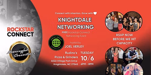 Free Knightdale Networking powered by Rockstar Connect (October)