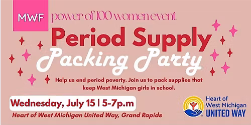Period Supply Packing Party