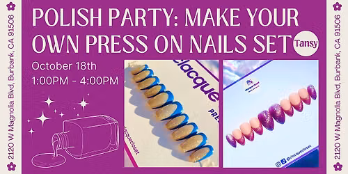The Polish Party: Make Your Own Cat Eye Press-on Nail Set