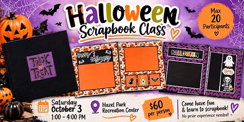 Halloween Scrapbook Class